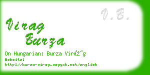 virag burza business card